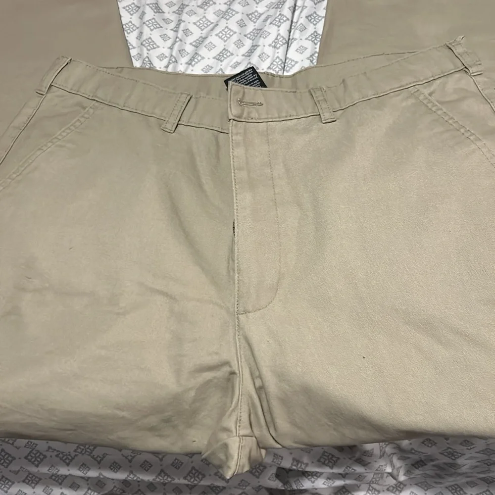 George Flat Front Khaki Pants - 36 x 34 - Picture 2 of 4